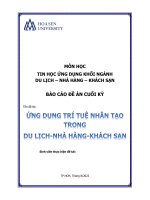 Báo cáo cuối kì môn Tin học Ứng dụng-Sự phát triển của AI