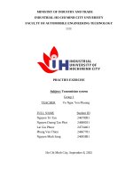 IUH | PRACTIES EXERCISE | Transmision system