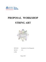 Proposal sự kiện workshop tranh đinh chỉ