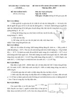 Đề thi chuyên lý Cà Mau 21-22