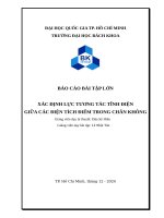 BTL HCMUT VẬT LÍ 1 (LỰC TƯƠNG TÁC TĨNH ĐIỆN - THẦY ĐẬU SỸ HIẾU)
