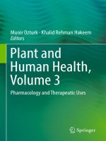 Plant and human health  volume 3, pharmacology and therapeutic uses