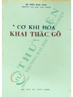 Cơ khí hóa khai thác gỗ   tập 2