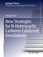 New strategies for n heterocyclic carbenes catalyzed annulations