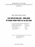 Hội thảo khoa học Các vấn đề khoa học - công nghệ về phòng tránh thiên tai tại Việt Nam