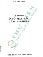 Giáo trình lý thuyết Ô tô máy kéo lâm nghiệp