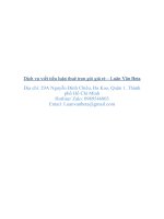 Tiểu luận - Lập kế hoạch marketing cho sản phẩm sữa tắm diếp cá C-Green cho Cống ty TNHH Ona Global