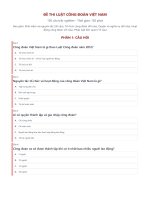 Đề thi luật công Đoàn việt nam   150 câu
