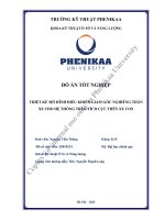 Thiết kế mô hình Điều khiển giảm góc nghiêng thân xe cho hệ thống treo tích cực trên xe con