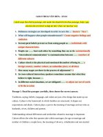 En14 giao thoa văn hóa EHOU KÈM đề thi tham khảo