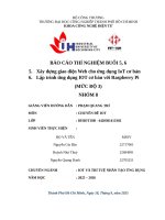 IUH | BÁO CÁO THÍ NGHIỆM | Xây dựng giao diện Web cho ứng dụng IoT cơ bản & Lập trình ứng dụng IOT cơ bản với Raspberry Pi