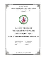 IUH | Báo cáo thực hành Thí nghiệm chuyên ngành Công nghệ hóa học 2 | Xử lý mụn dừa làm phân bón hữu cơ sinh học