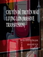 Chuyên Đề truyền máu lượng lớn