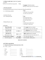 BỔ TRỢ NGỮ PHÁP - THÌ QUÁ KHỨ ĐƠN - GRADE 6