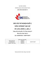 IUH | BÁO CÁO THÍ NGHIỆM BUỔI 2 INTERNET VẠN VẬT | IOT_SCN_NHOM_5_BAI_2
