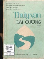 Thuỷ văn học Đại cương tập 2