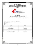IUH | BÀI BÁO CÁO THỰC HÀNH PHỤ GIA THỰC PHẨM | KHẢO SÁT KHẢ NĂNG THỦY PHÂN CỦA ENYME