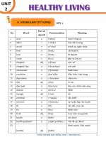 GRADE 7 - UNIT 2 - BTBT - HEALTHY LIVING