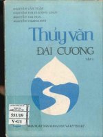 Thuỷ văn học Đại cương  tập 1