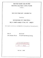 Sensơ đo từ trường dựa trên hiệu ứng từ - điện = Magnetic sensor based on magnetoeletric effects. Đề tài NCKH. QC.07.07