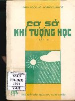 Cơ sở khí tượng học  tập 3, chuyển Động của khí quyển, sương mù, mây và giáng thuỷ