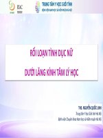 Báo cáo 3   ths  nguyễn quốc linh   rối loạn tình dục nữ dưới lăng kính tâm lý học