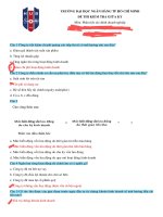HUB | Đề thi giữa kỳ | Phân tích tài chính doanh nghiệp