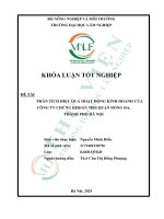 Phân tích hiệu quả hoạt Động kinh doanh của công ty chứng khoán mbs quận Đống Đa, thành phố hà nội