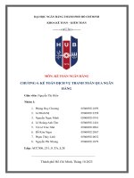 HUB | Tiểu luận KẾ TOÁN NGÂN HÀNG | Kế toán dịch vụ thanh toán qua ngân hàng