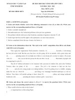 Bộ 10 Đề thi hsg các tỉnh tp (kèm Đáp Án)