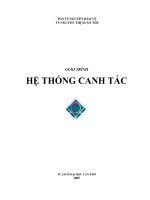 GIÁO TRÌNH HỆ THỐNG CANH TÁC TÁC GIẢ PGS,TS NGUYỄN BẢO VỆ