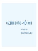 IUH | Bài giảng | Các bệnh dị ứng - miễn dịch
