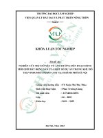 Nghiên cứu một số yếu tố Ảnh hưởng Đến hoạt Động môi giới bất Động sản của một số dự Án trong khu Đô thị vinhomes smart city tại thành phố hà nội