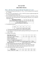 IUH | Bài tập tổng hợp | Hóa phân tích 2