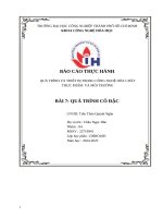 IUH | BÁO CÁO THỰC HÀNH QUÁ TRÌNH VÀ THIẾT BỊ TRONG CÔNG NGHỆ HÓA CHẤT THỰC PHẨM  VÀ MÔI TRƯỜNG | QUÁ TRÌNH CÔ ĐẶC