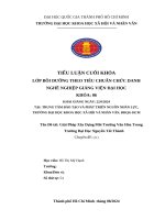 Tại trung tâm Đào tạo và phát triển nguồn nhân lực, trường Đại học khoa học xã hội và nhân văn, Đhqg hcm