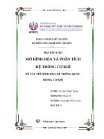 Báo cáo tiểu luận mô hình hoá nhóm 23