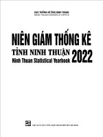 Niên Giám Thống Kê tỉnh Ninh Thuận 2022