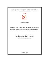 Nghiên cứu kiểm thử tự Động phần mềm và Ứng dụng tại công ty ai consulting