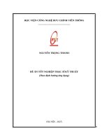 Nghiên cứu phân tích Đặc trưng của tín hiệu wifi sử dụng trong hệ thống ra Đa tự Động hai vị trí
