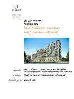 Chỉ dẫn kỹ thuật phần CƠ ĐIỆN