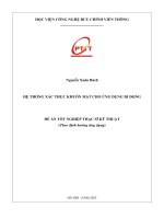 Hệ thống xác thực khuôn mặt cho Ứng dụng di Động