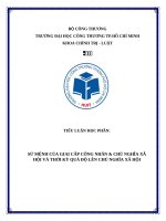 Sứ mệnh của giai cấp công nhân & chủ nghĩa xã hội và thời kỳ quá Độ lên chủ nghĩa xã hội