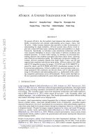 Atoken a unified tokenizer for vision