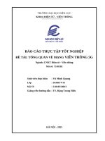 Báo cáo thực tập tốt nghiệp Đề tài tổng quan về mạng viễn thông 5g
