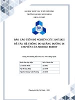 Đề tài hệ thống Đo quãng Đường di chuyển của mobile robot