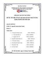 IUH | Tiểu luận BAO GÓI THỰC PHẨM | ĐỀ TÀI: TÌM HIỂU VỀ VẬT LIỆU BAO BÌ THUỶ TINH VÀ ỨNG DỤNG TRONG SẢN XUẤT BIA