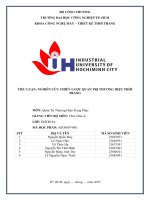 IUH | Tiểu luận Quản trị thương hiệu | Nghiên cứu chiến lược quản trị thương hiệu thời trang