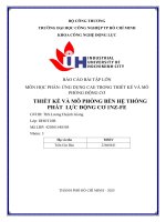 IUH | Báo cáo bài tập lớn Ứng dụng CAE trong thiết kế và mô phỏng động cơ | Thiết kế và mô phỏng bền hệ thống phát lực động cơ 1NZ-FE