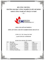 IUH | BÁO CÁO GIỮA KÌ KỸ NĂNG CHUYÊN NGHIỆP DÀNH CHO KỸ SƯ